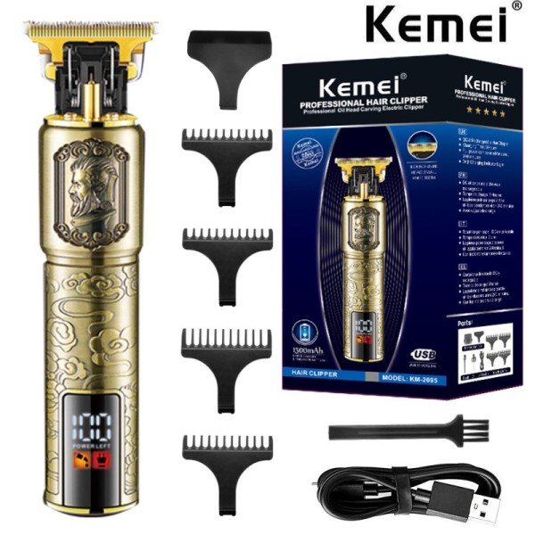 Kemei T9 USB Rechargeable All-metal Hair Trimmer