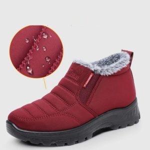 Elegant Short Plush High-top Platform Winter Boots