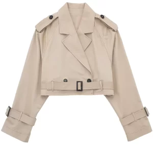 Women's Double-breasted Turn-down Collar Jacket
