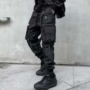 Solid Men's Tactical Casual Cargo Trousers