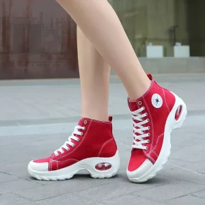 Women's High-street Canvas Fashion Ankle Sneakers