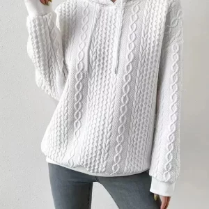 Autumn Winter Knitted Loose Fashion Hoodie