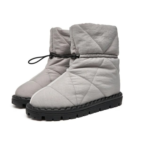 Unisex Nylon Warm Plush Winter Snow Boots