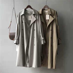 Vintage Woolen Double-breasted Winter Coat