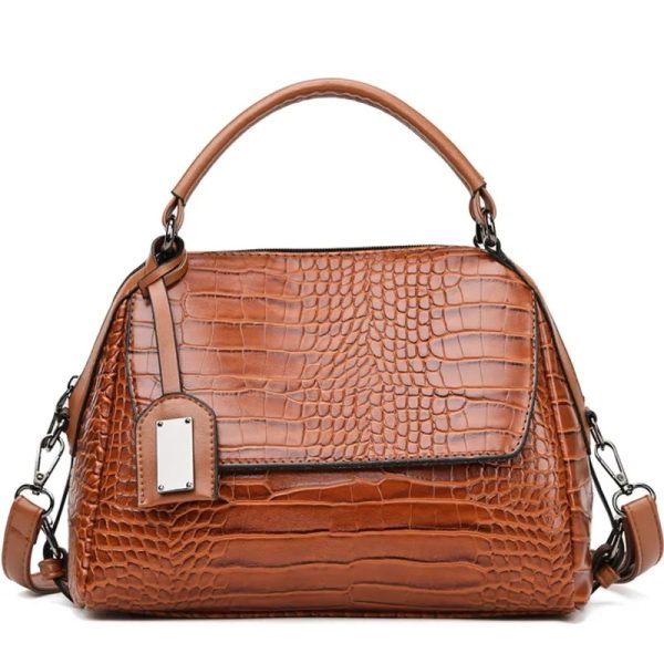 Crocodile Pattern TPU Capacitive Shell Fashion Shoulder Bag