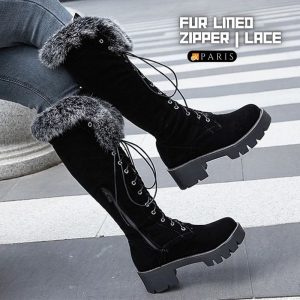 Enchantment Fur Lining Knee-high Warm Winter Boots