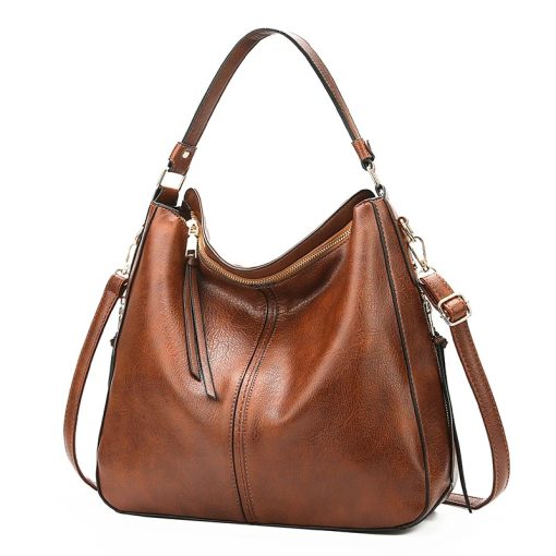 Elegant Hobo Vegan Leather Shoulder Bag