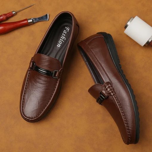 Handcrafted Genuine Cow Leather Men's Loafers