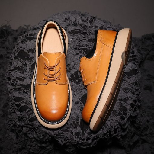 Handmade Genuine Horse Leather Men's Derby Shoes