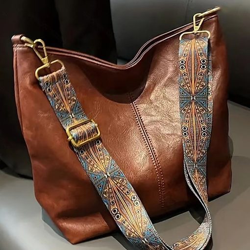 Vegan Leather Retro Elegant Women's Shoulder Bag